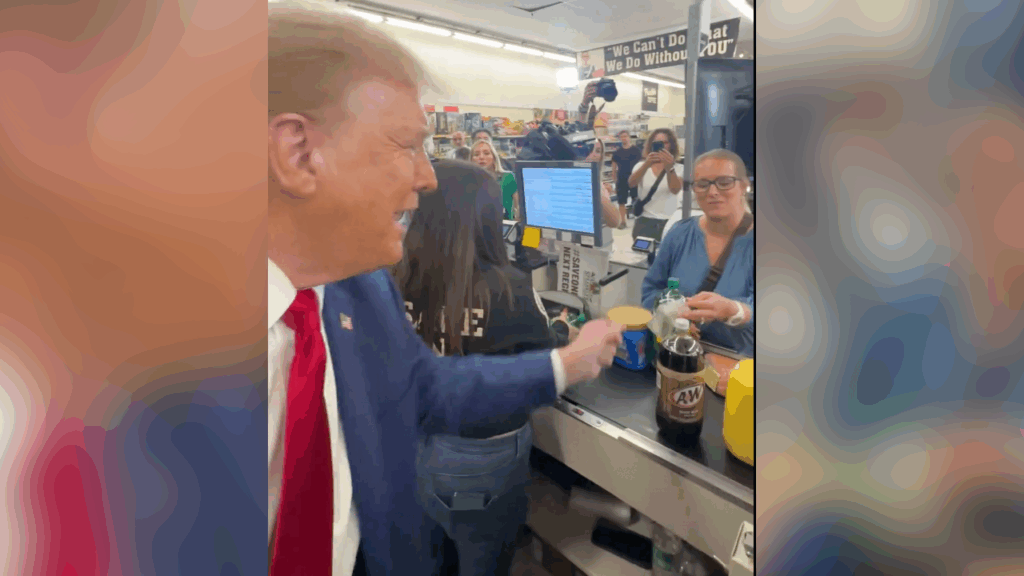 Trump gifts mom of three money towards grocery bill