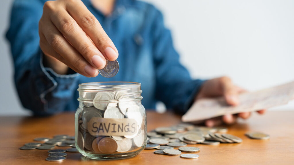 Retirement savings jar