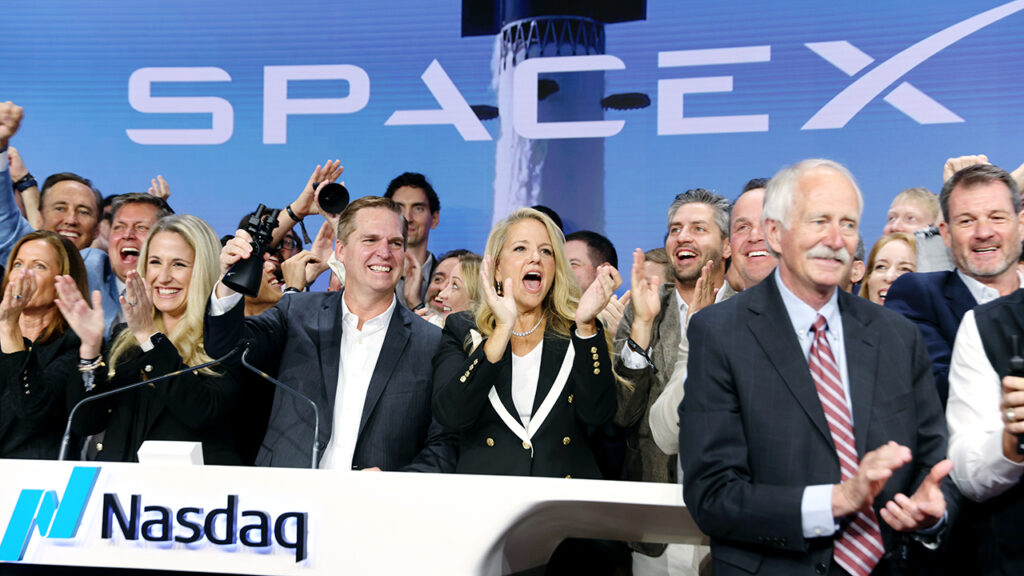 Spacex ipo nasdaq opening bell